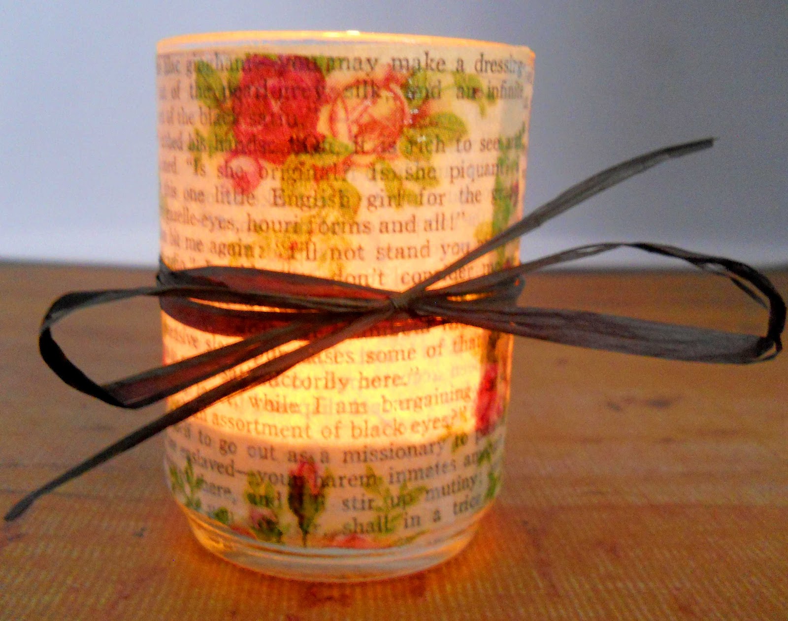 Lovely Fever Decoupage Candle Holder Mania