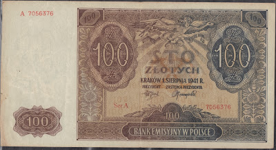 Polonia 100 Zlotych 1941 P# 103