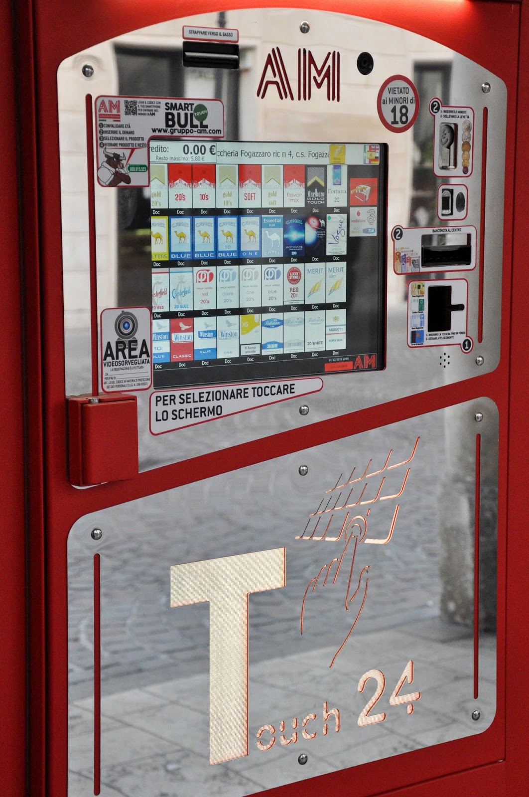 A cigarette-vending machine, Vicenza, Veneto, Italy