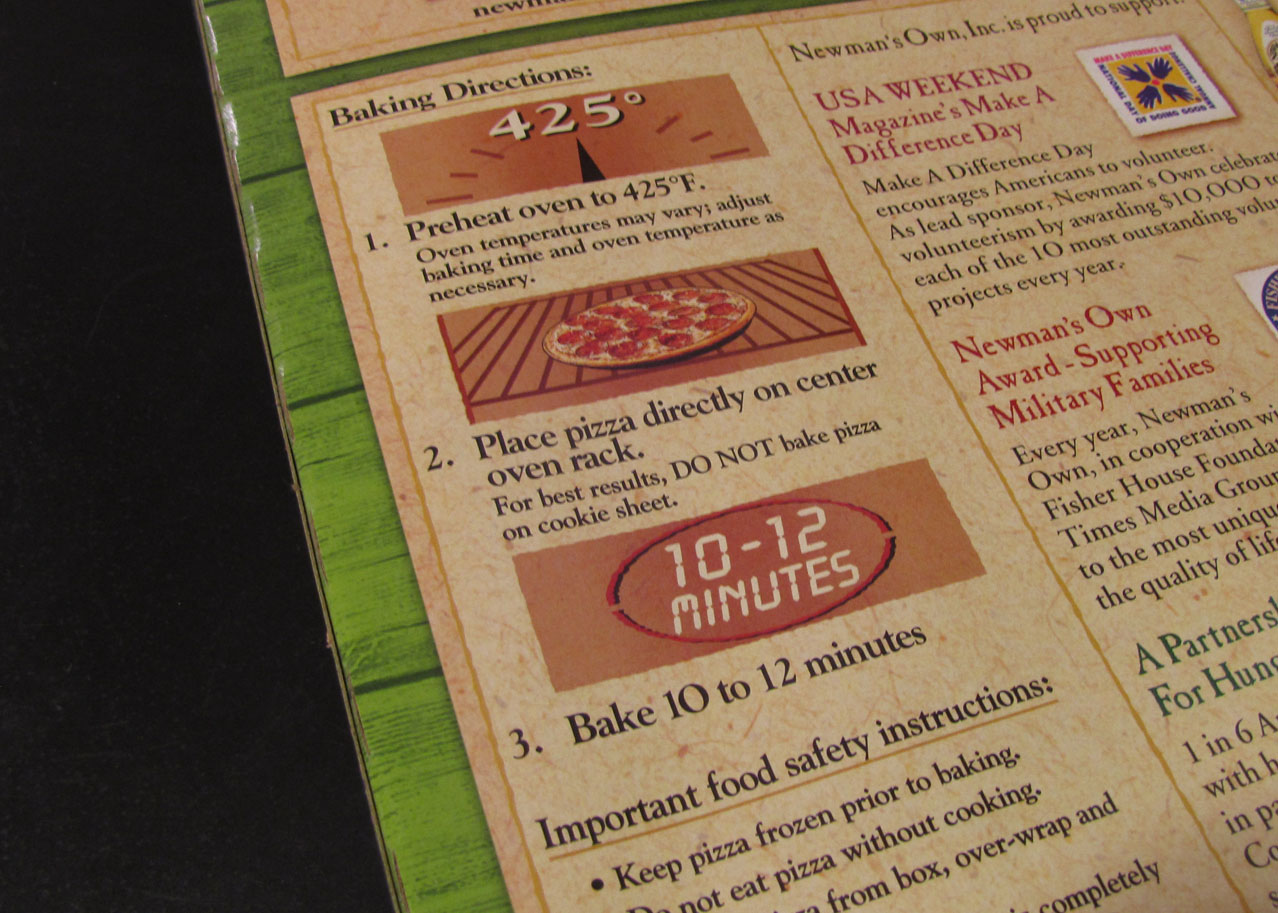 Smells Like Food in Here Newman's Own Thin & Crispy Uncured Pepperoni