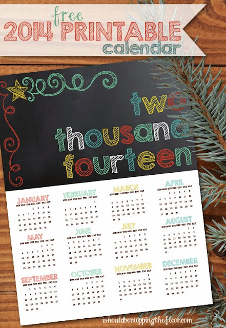 2014 +calendar 11 FREE Organizational Printables 31