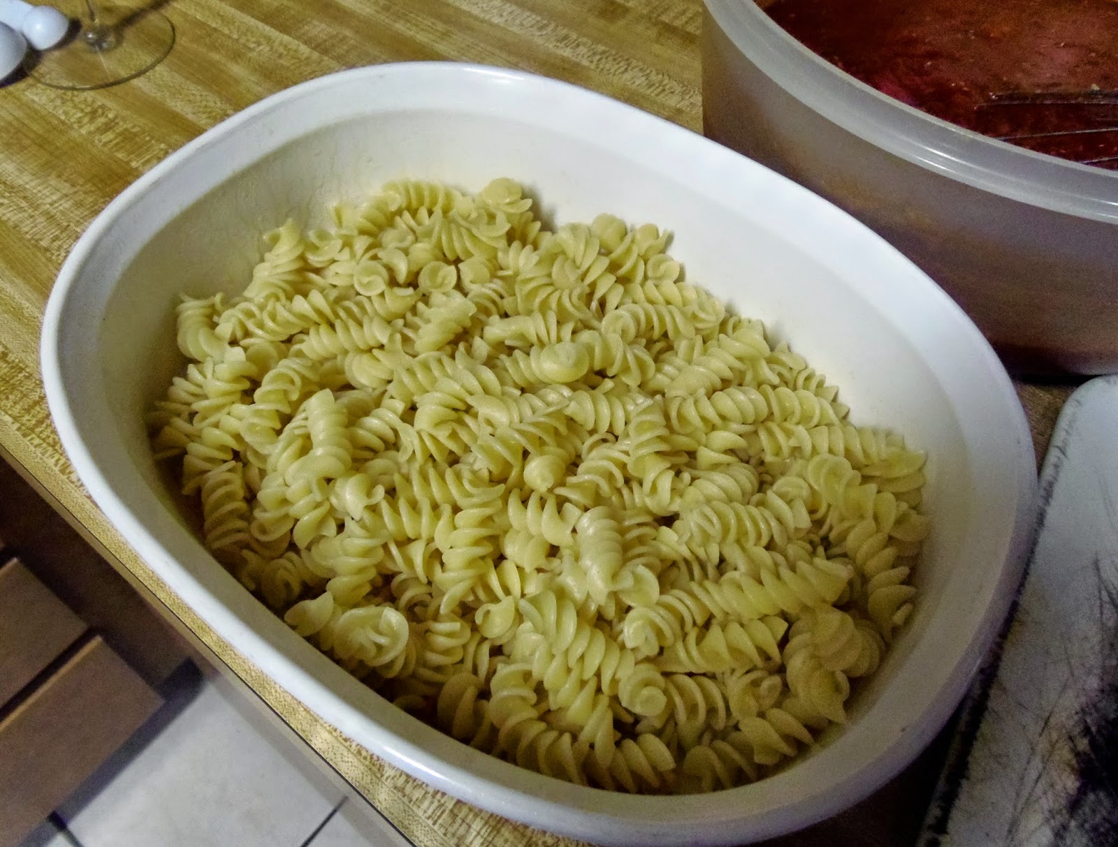 Glo's Kitchen Baked Rotini with Italian Sausage
