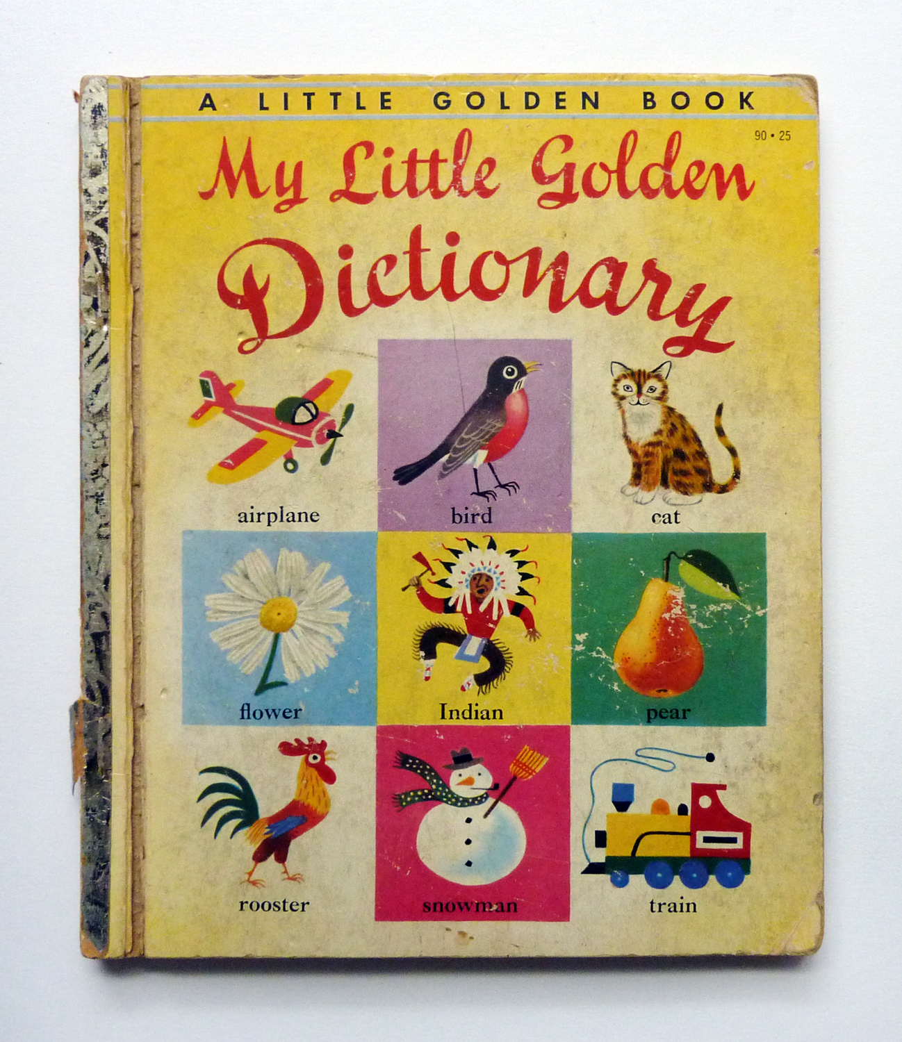 turning pages My Little Golden Dictionary