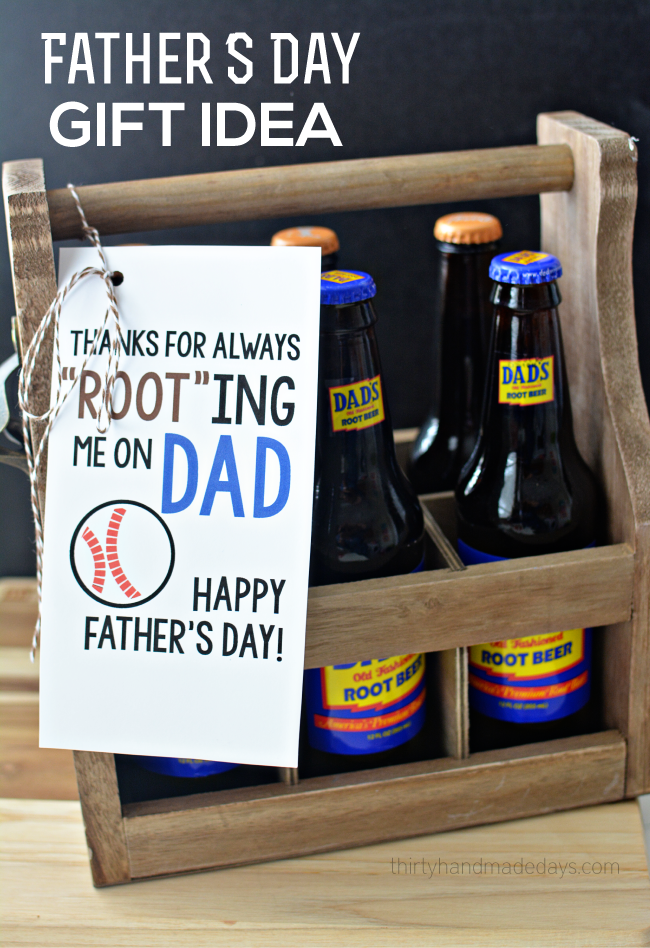 30+ Last Minute Father's Day Printables http://www.thirtyhandmadedays.com/2015/06/printable-root-beer-fathers-day-gift-idea/
