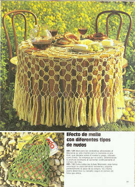 MANTEL DE MACRAME