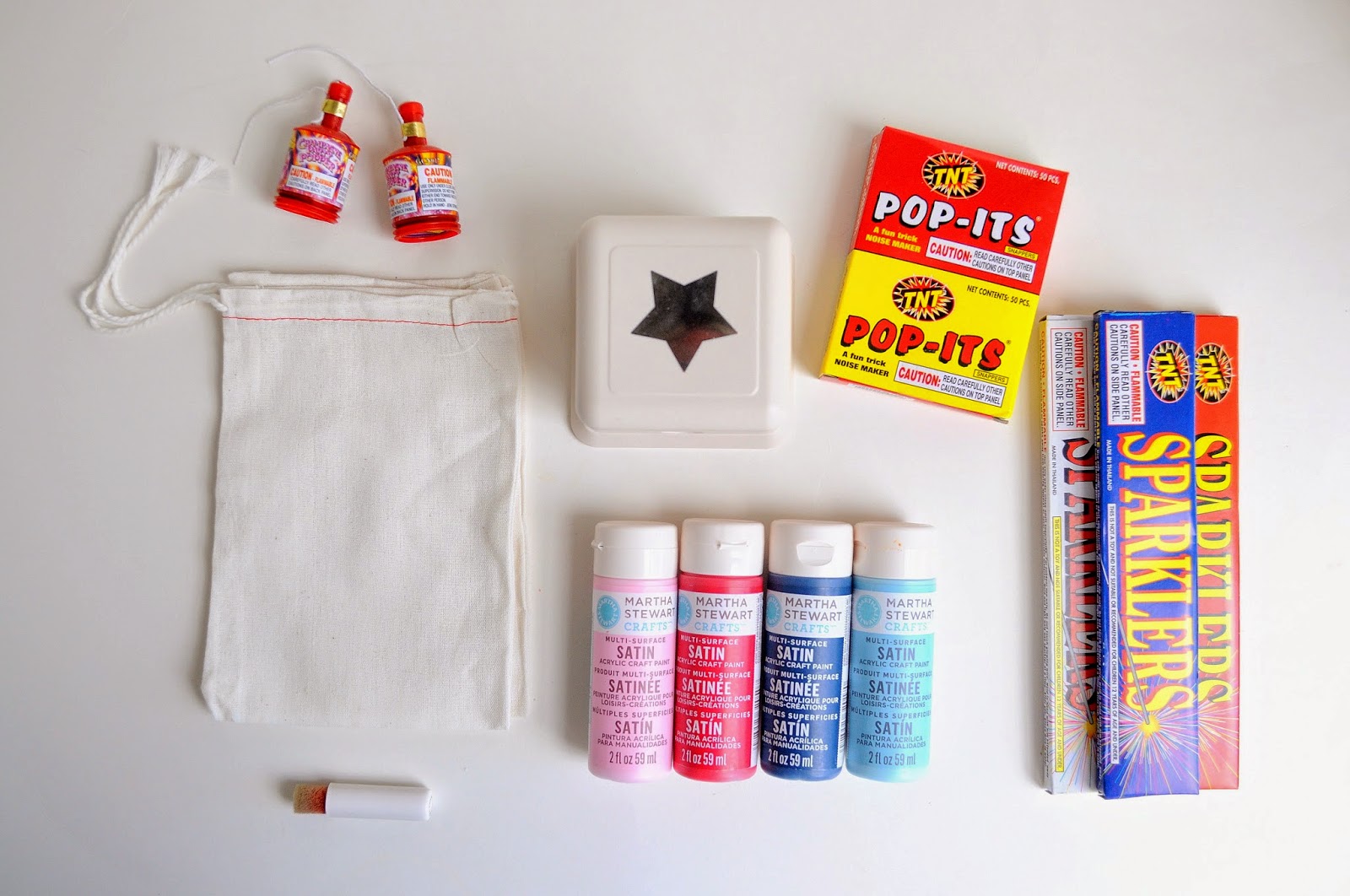 diy freezer paper stencil firework bags