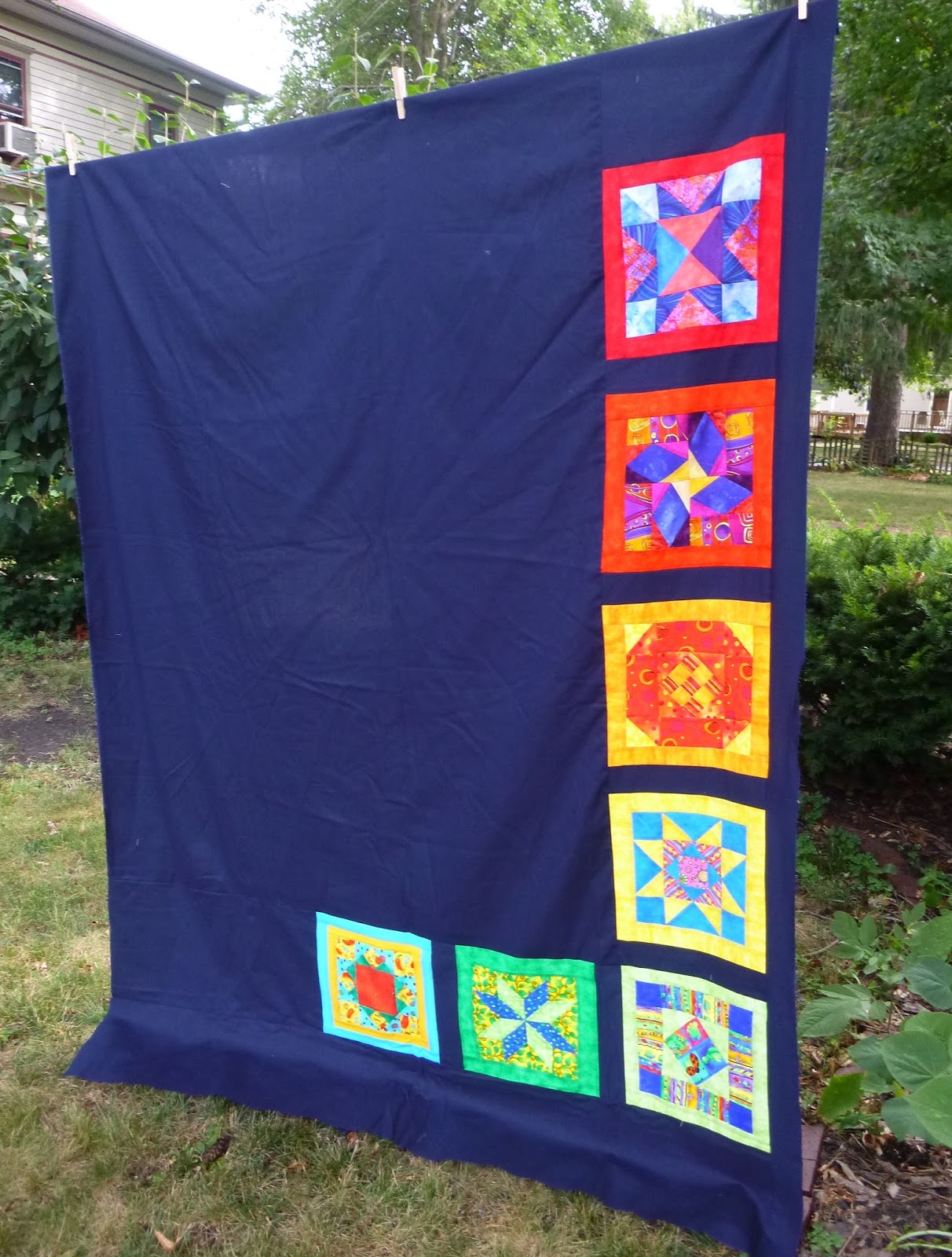 Sewn by Leila Gardunia Orphan Blocks + Negative Space = Quick Twin