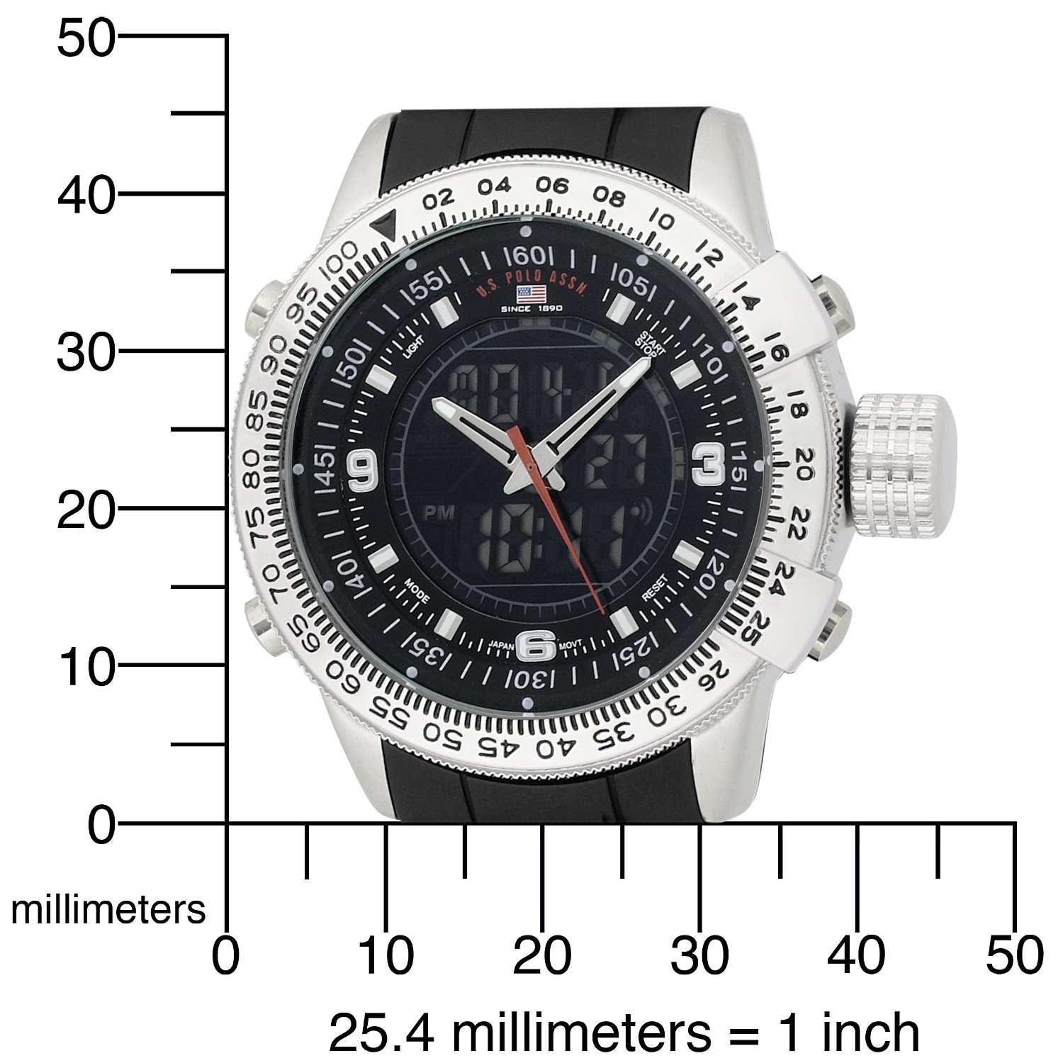 us polo watch US Polo Watch For Mens Dual Display 9047