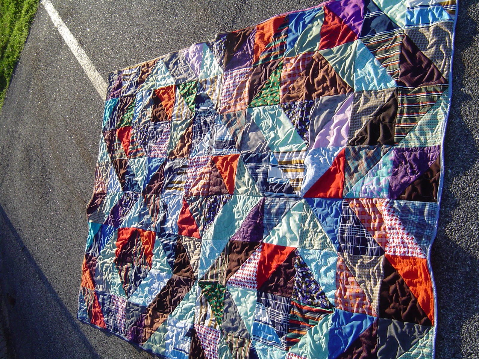 recycled quilt New Quilt