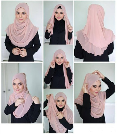 kreasi jilbab segi empat desain simple, elegan modis dan modern terbaru 2017/2018 kreasi jilbab segi empat desain simple, elegan modis dan modern terbaru 2017/2018