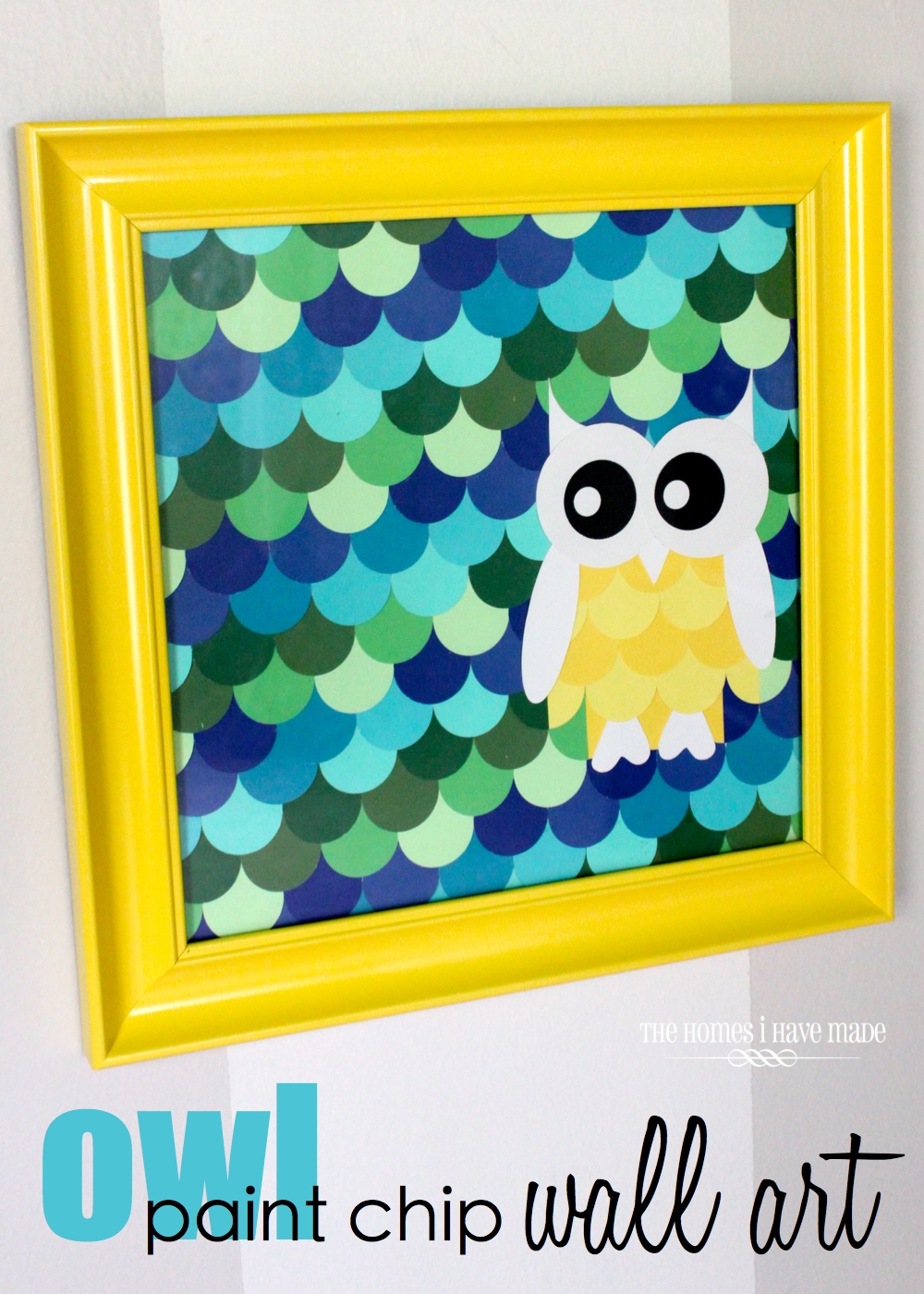 owl paint chip art