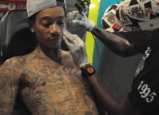 wiz khalifa tattoos on face. And here#39;s another shot of Wiz