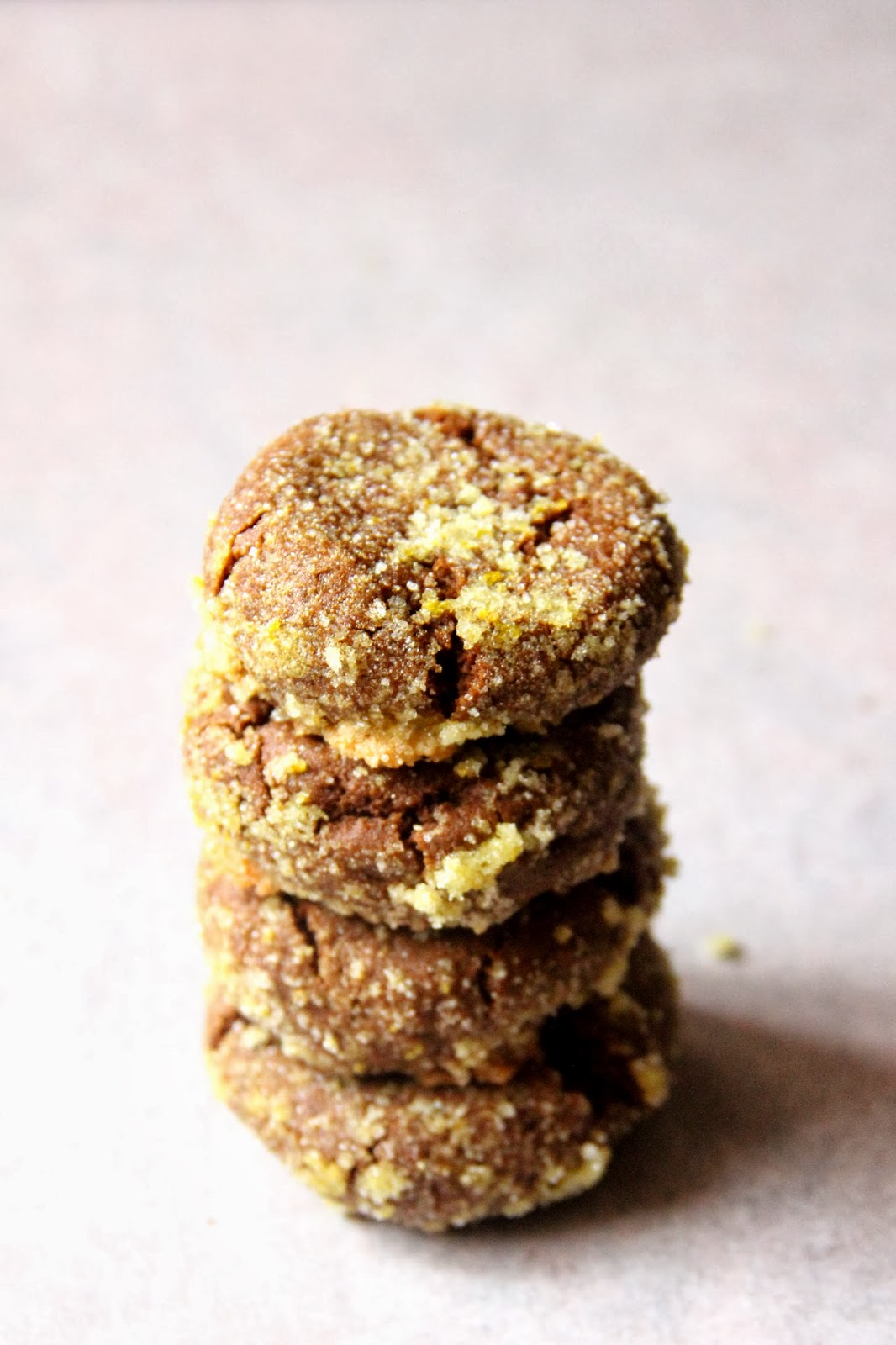 My Happy Place chewy molasses cookies with orange sugar