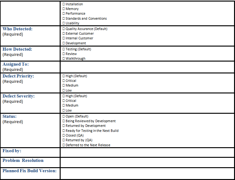 Bug Report Template In Software Testing Bug Report Template In Software Testing