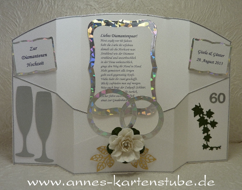 Annes Kartenstube: Eine Isicard zur Diamantenen Hochzeit
