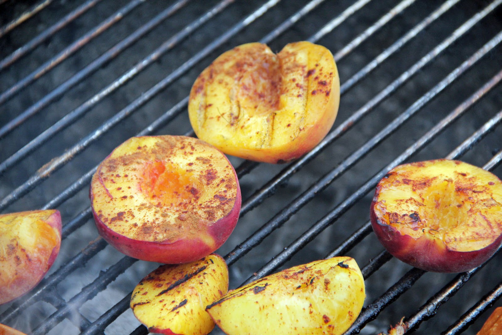 Mr. and Mrs. Pear Grilled Peaches