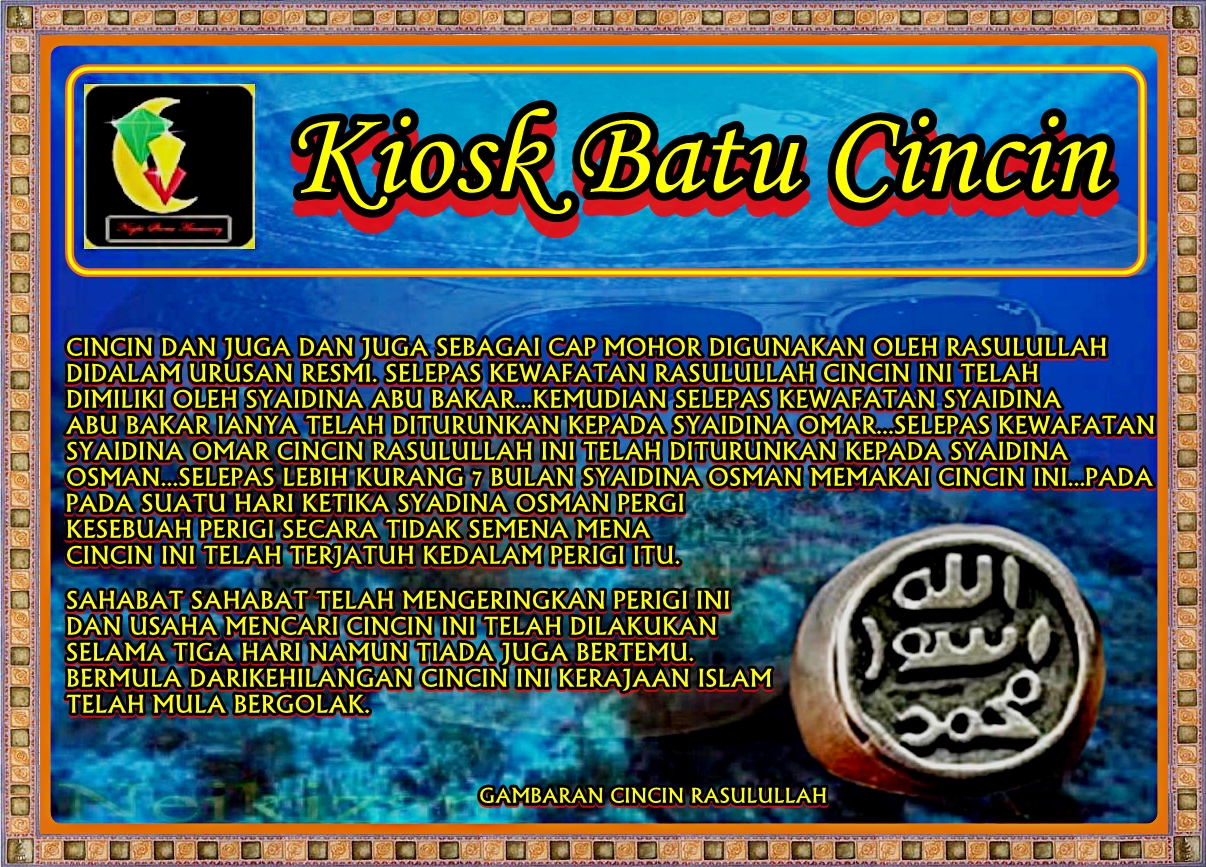 Kiosk Batu Cincin Pemakaian Cincin Mengikut Shariat Islam kiosk batu cincin pemakaian cincin mengikut shariat islam