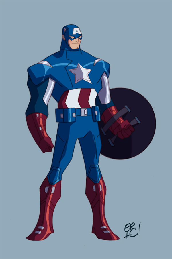 Captain America Wallpapers: here is my take on an animated captain