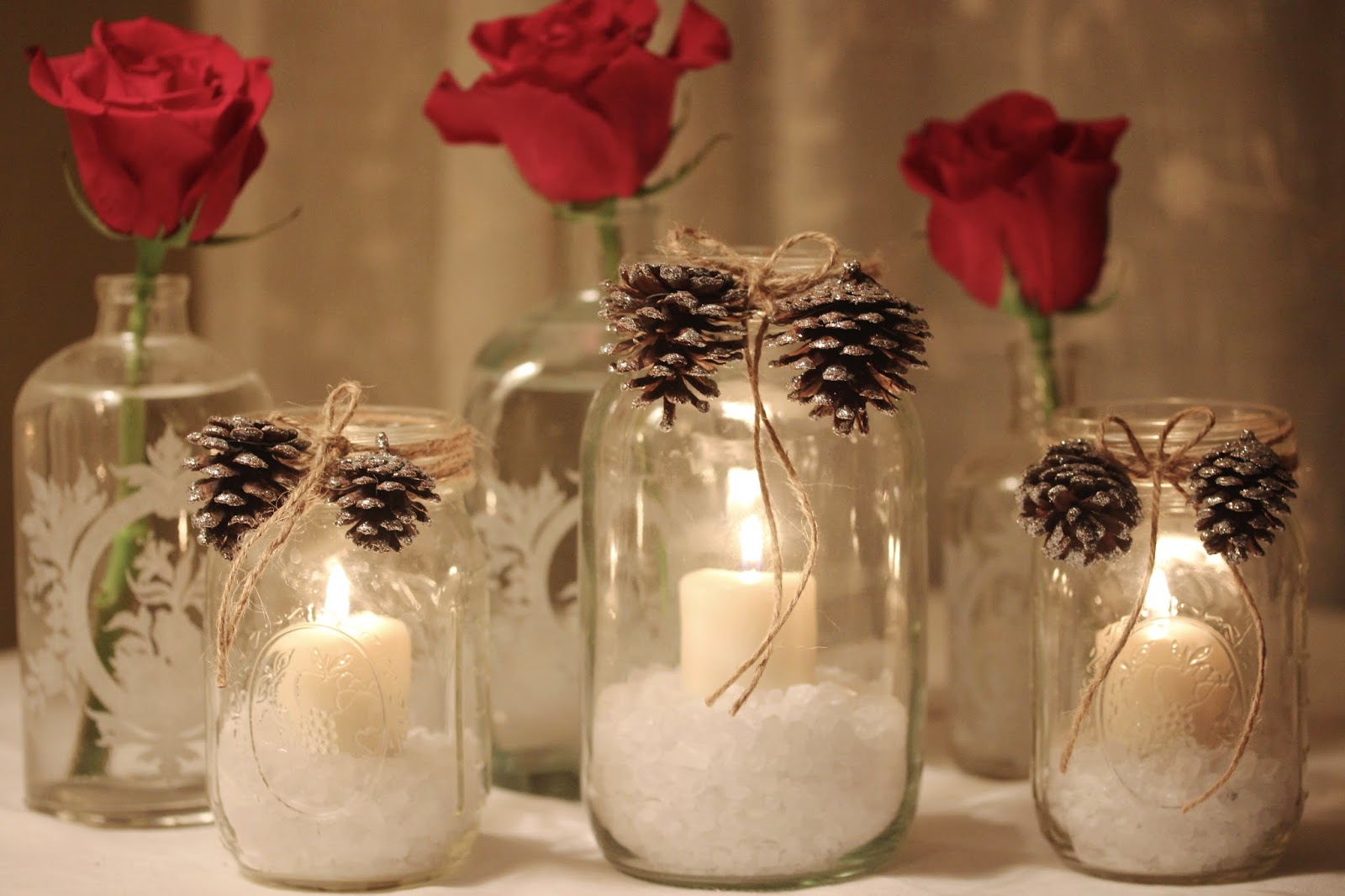 Rooted In Thyme Christmas Mason Jar Candles & kgabara necklaces and