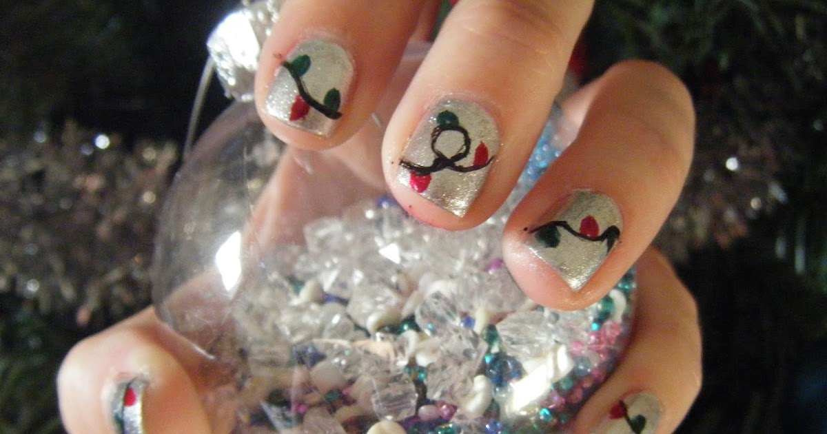 Lucky's Nails: Christmas Lights Nail Art Tutorial