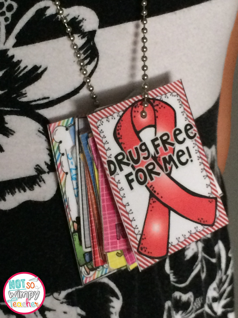 Red Ribbon Week FREEBIES! Not So Wimpy Teacher
