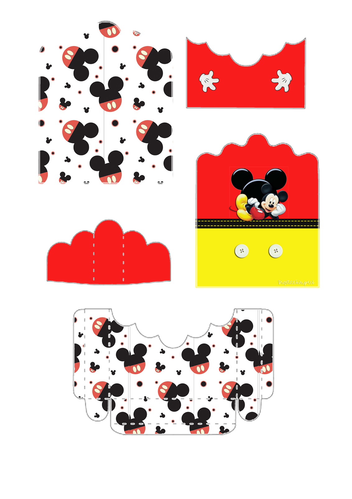 Mickey Mouse: Free Printable Candy Packages Support. - Oh My Fiesta! in
