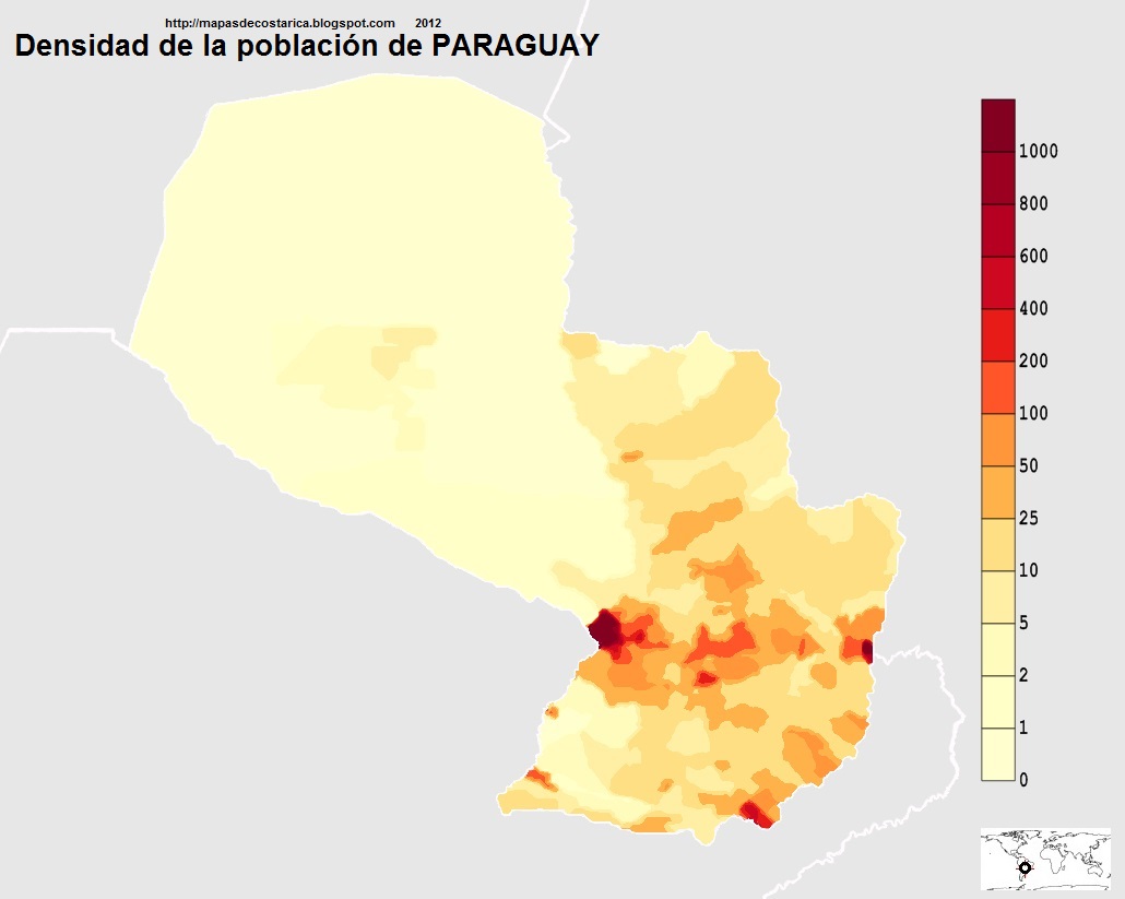 MAPAS DE PARAGUAY, America