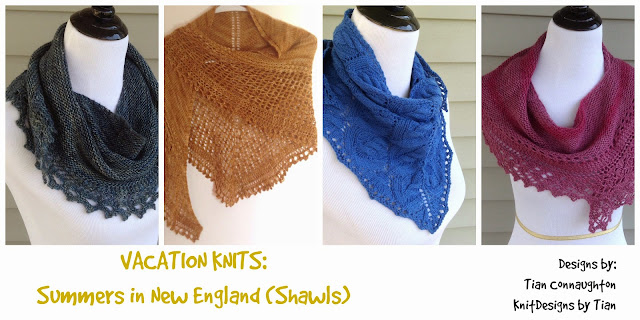 Vacation Knits - Vol 1: Summers in New England (Shawls)