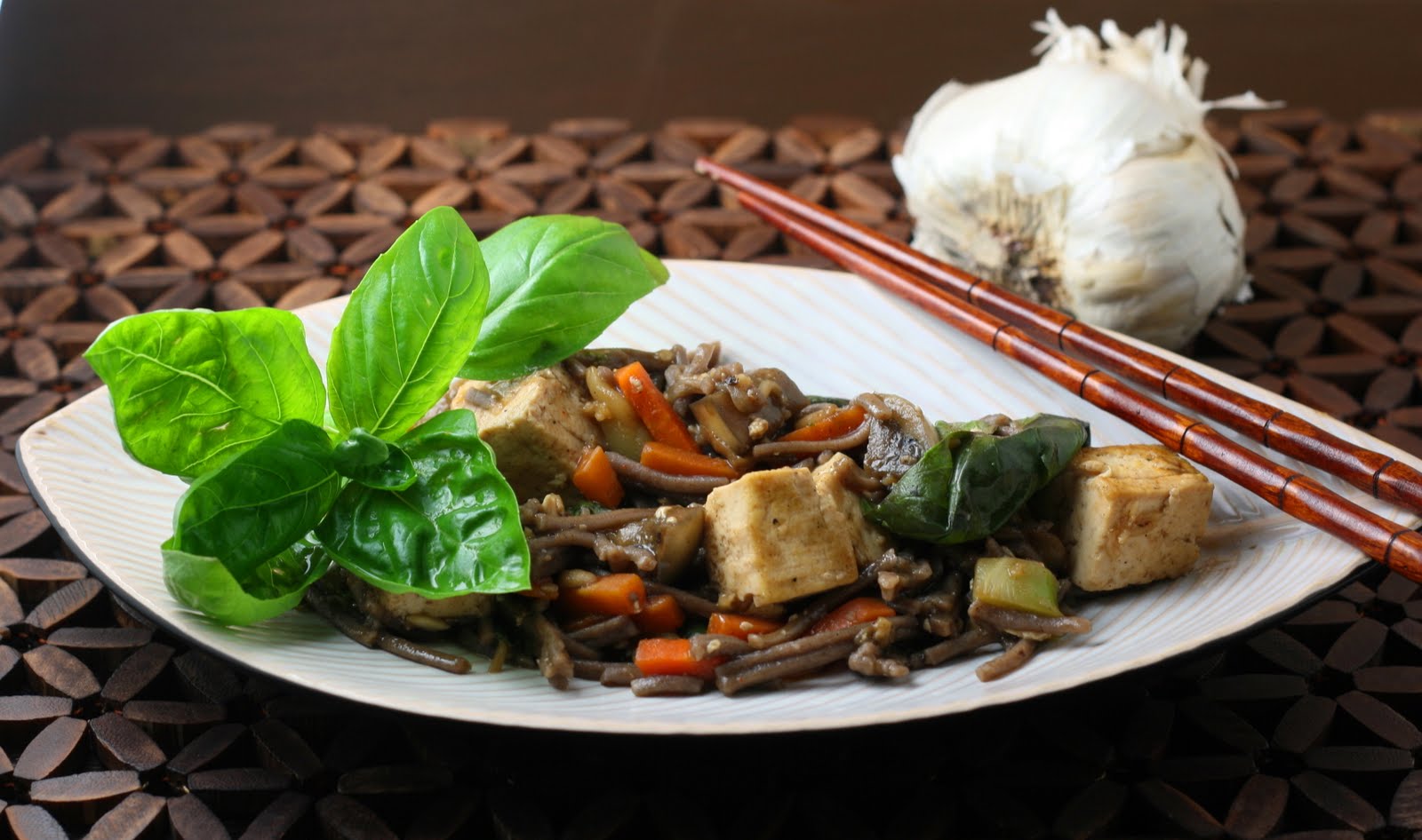 Tofu Kra Prow with Buckwheat Noodles Coastal Cooking