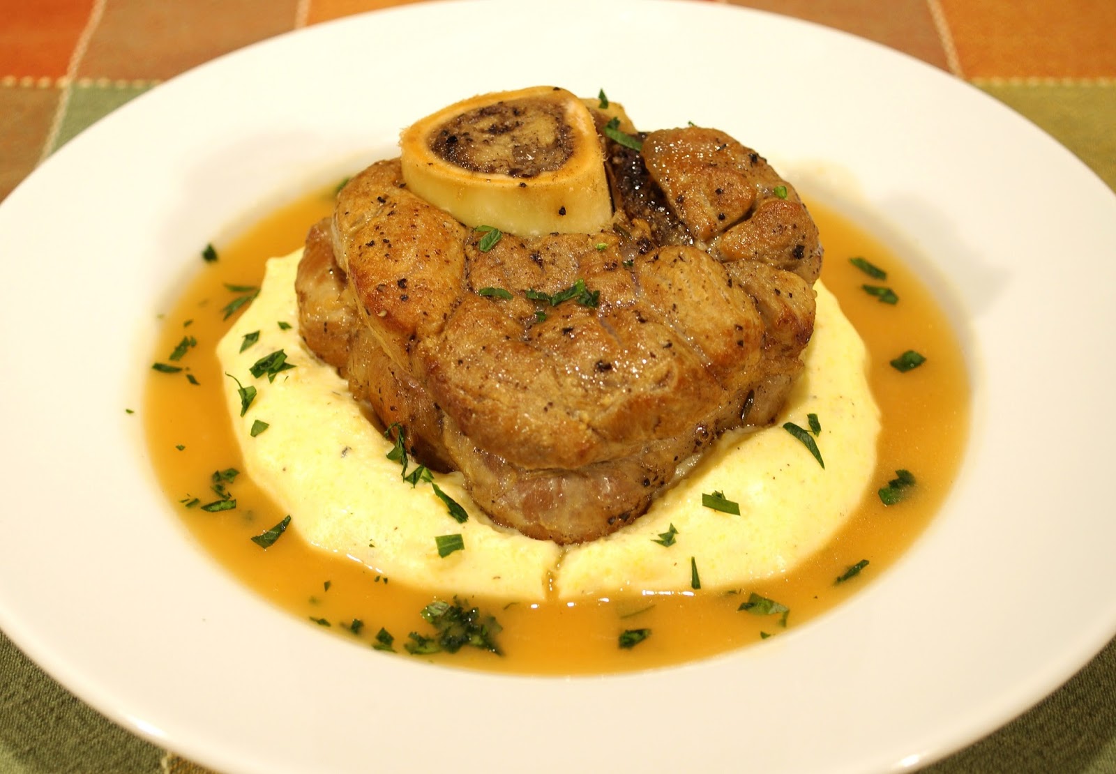 Wish Upon A Dish Osso Buco over Baked Polenta