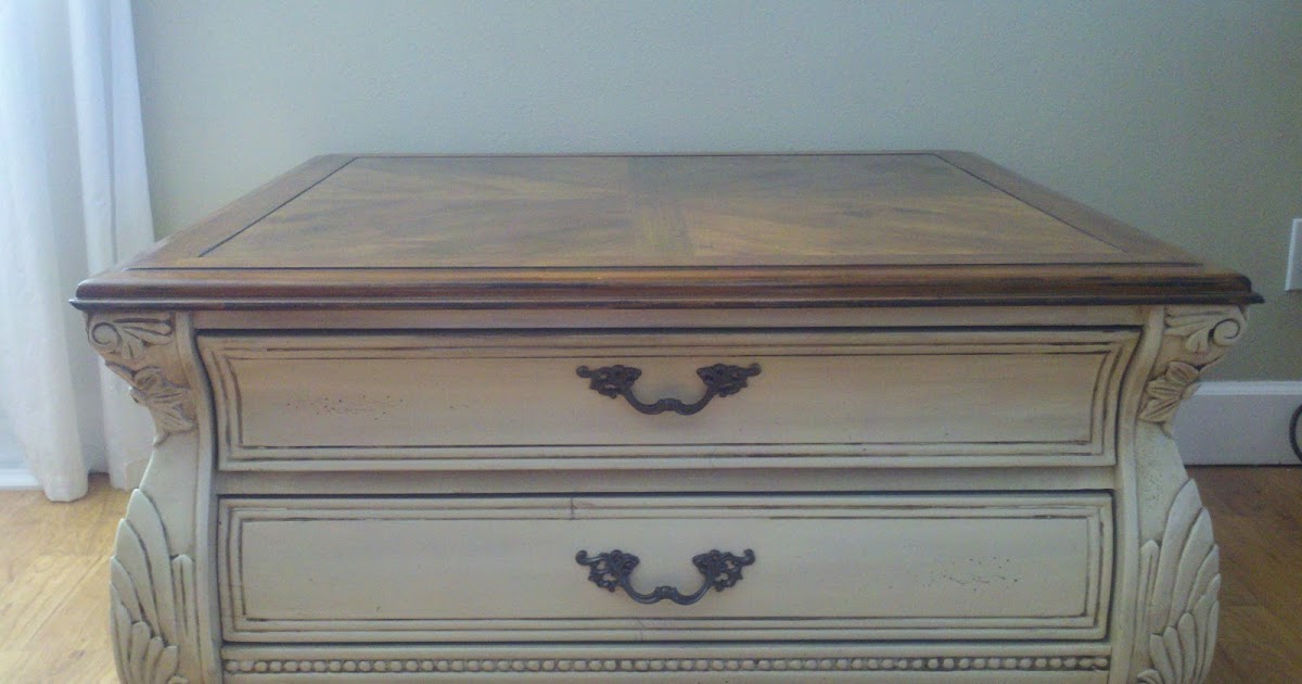 Jack Of All Trades Cream Distressed Coffee Table 129 SOLD