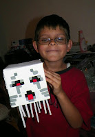 Minecraft Ghast Craft Tutorial. Property of Cassie's Creative Crafts