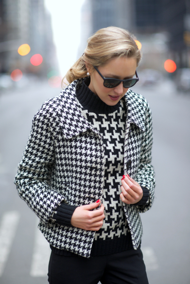 lauren ralph lauren houndstooth coat