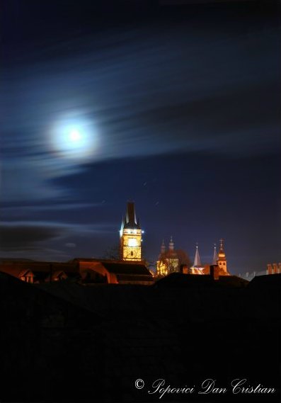Tower of Stefan in the moon light