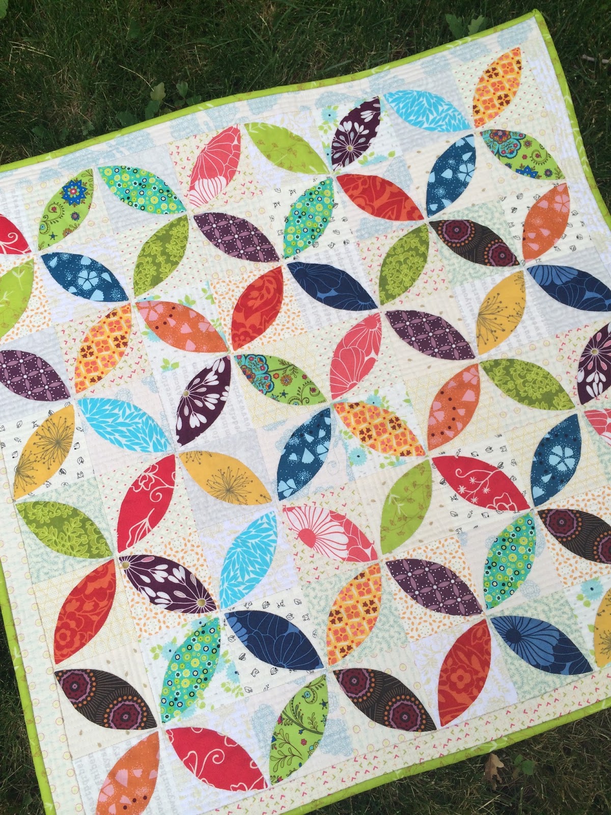 Gigi's Thimble Orange Peel Mini Quilt [Finished]