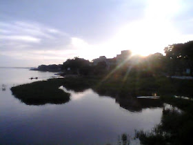 Sunset by the Oubangui River