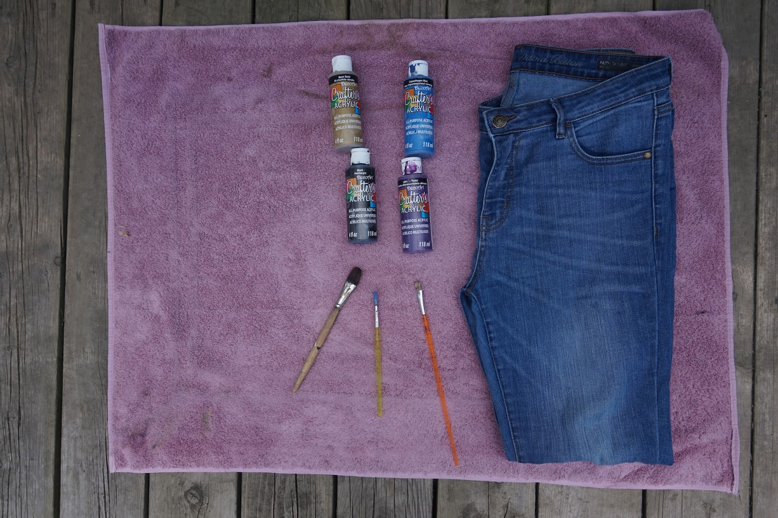 DIY Paint Splattered Jeans! Being MacKenzie