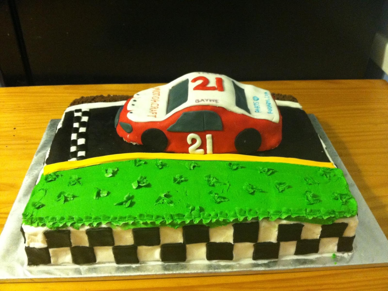Yaya Creations 3 Race Car Cake