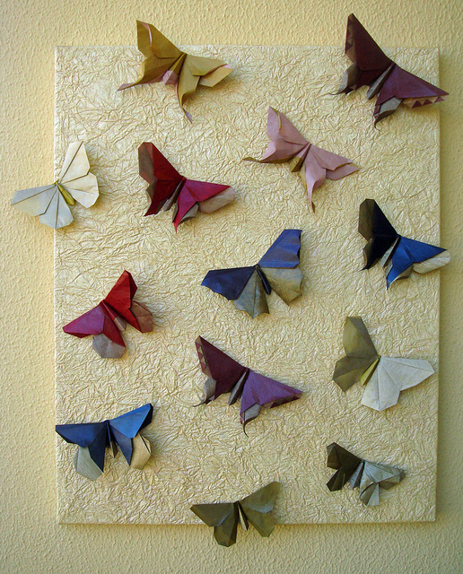 blue butterfly origami blue butterfly origami