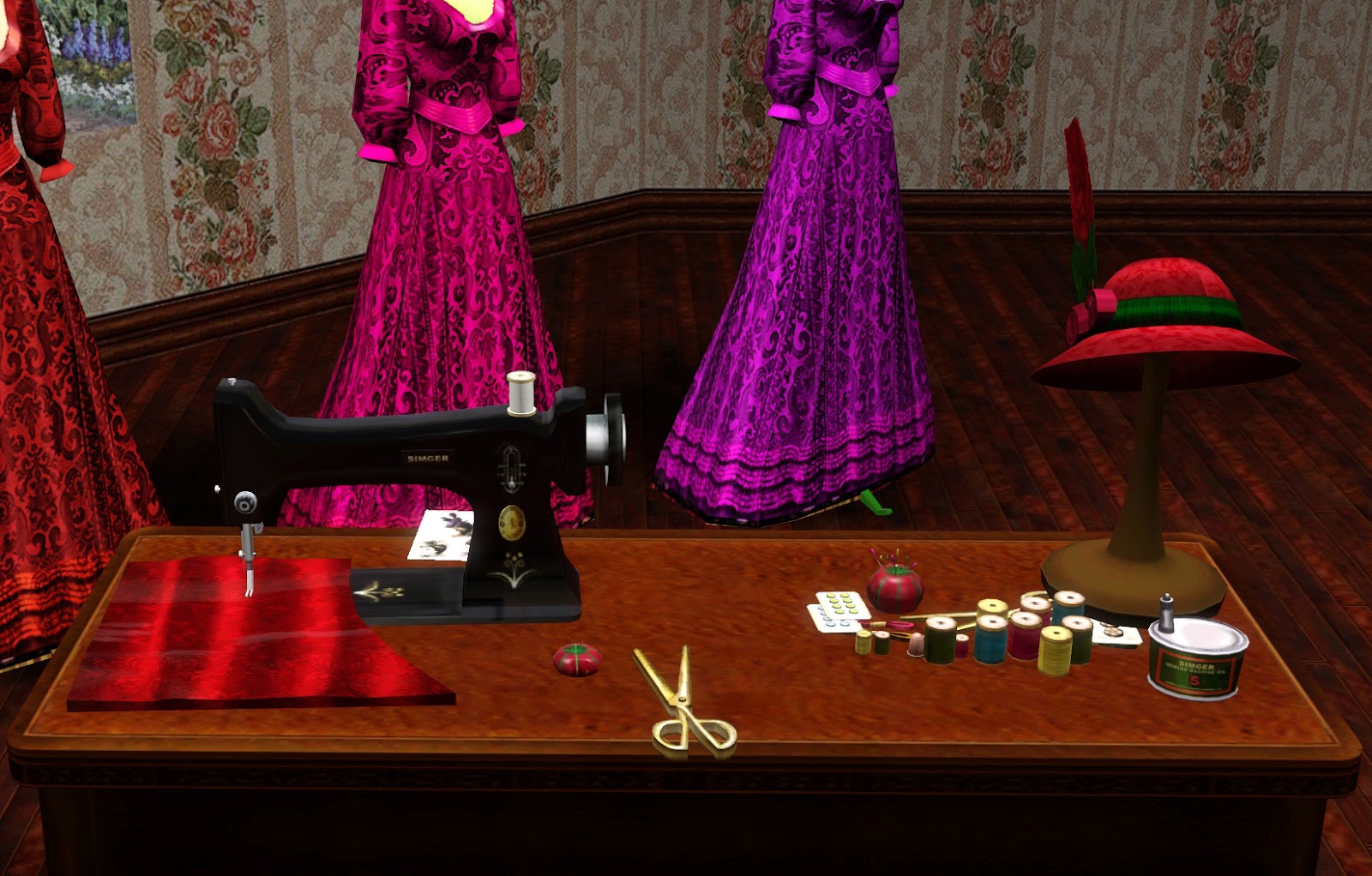 Ladesire's creative corner) Victorian Sewing Room by Ladesire
