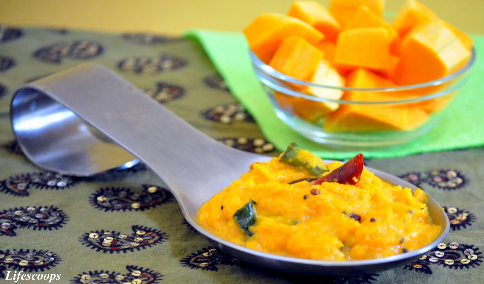 Life Scoops Kerala Style Butternut Squash/ Pumpkin Curry (Mathanga Curry)