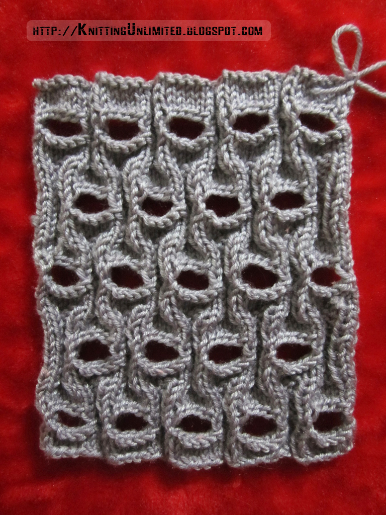 KnitPurl Combinations Pattern 2 Openwork Basket Weave Knitting