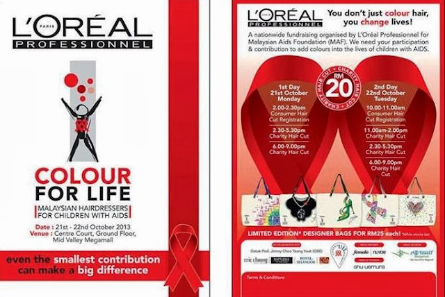 L’Oreal Professionnel, charity, L’Oreal Professionnel Colour for Life 2013, Datuk Jimmy Choo, Royal Selangor, Tom Abang Saufi, Eric Choong, Winnie Sin, Malaysian Aids Foundation, children infected affected by HIV, charity hair cut drive
