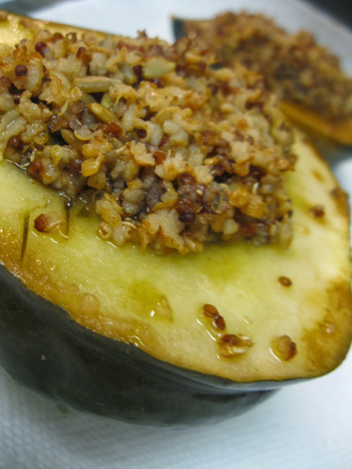 So There. Slow Cooker Stuffed Acorn Squash