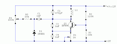 VFO circuit Diagram with Varicap