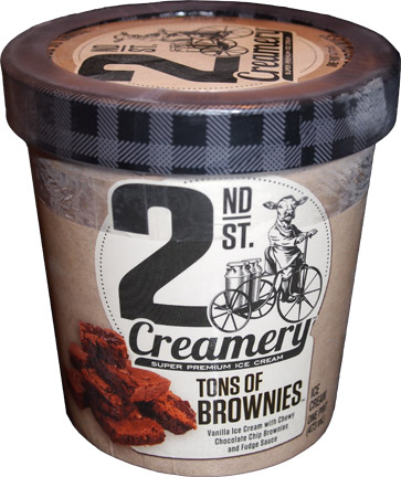 On Second Scoop: Ice Cream Reviews: 2nd Street Creamery Tons of Brownies  Ice Cream