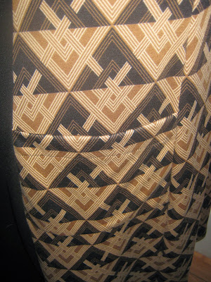Simplicity 7243 Aztec Print Princess Seam Ponte Knit Dress www.sewplus.blogspot.com