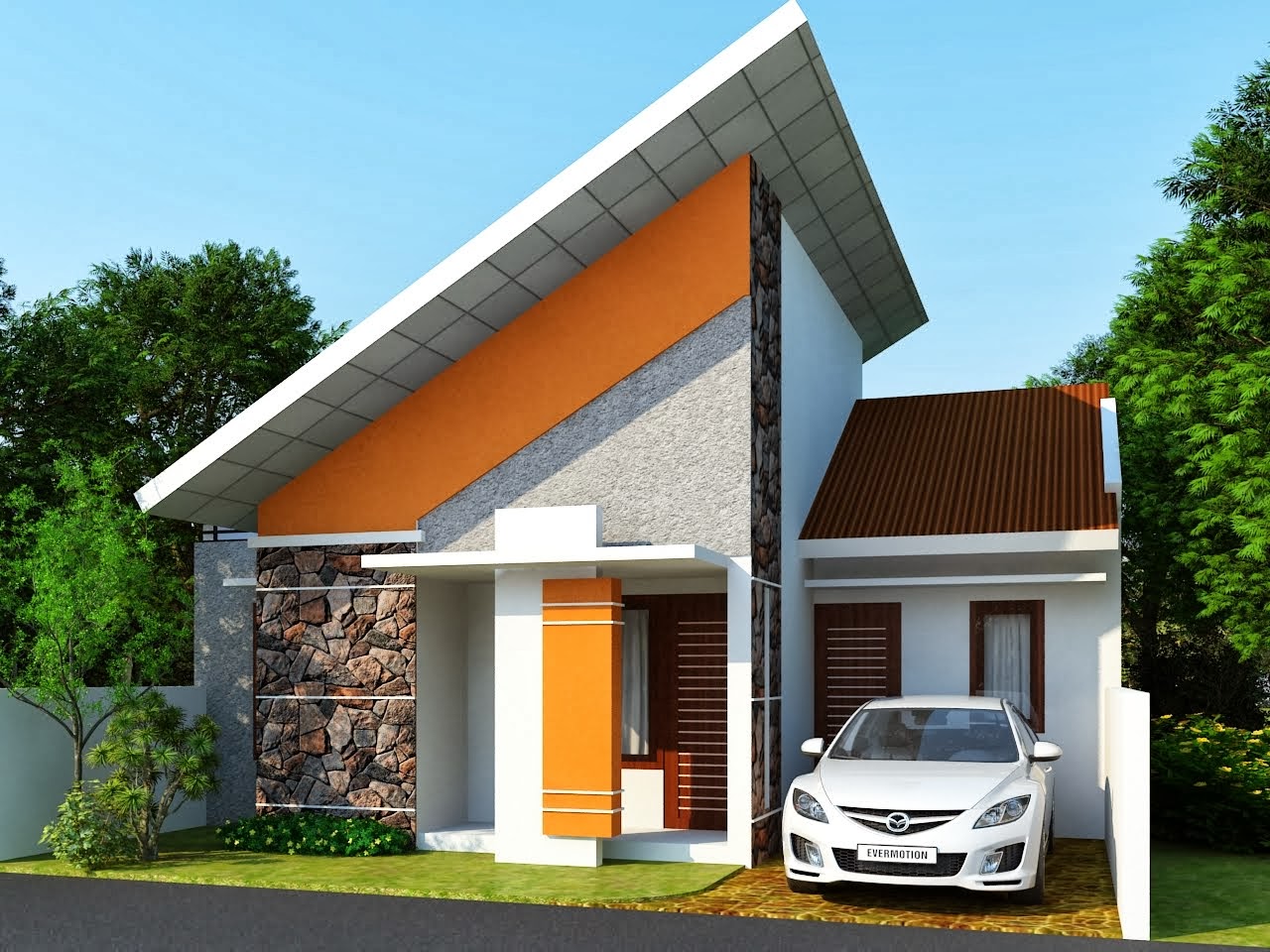 40 Rumah minimalis sederhana model teras
