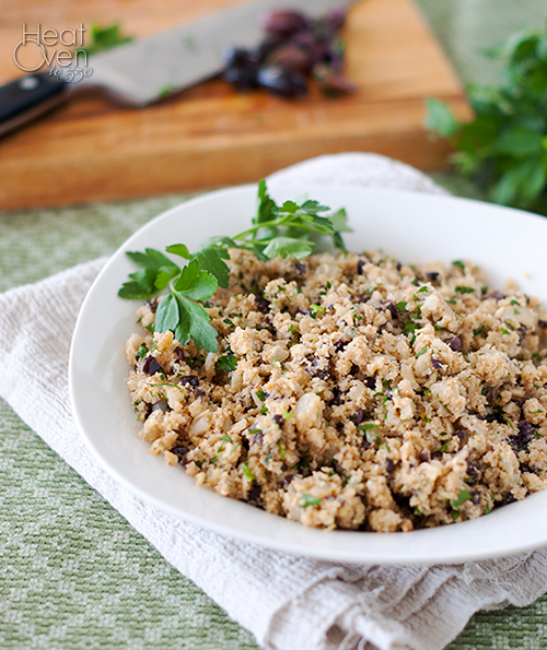 Cauliflower Couscous Heat Oven to 350