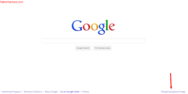 Change Google Background